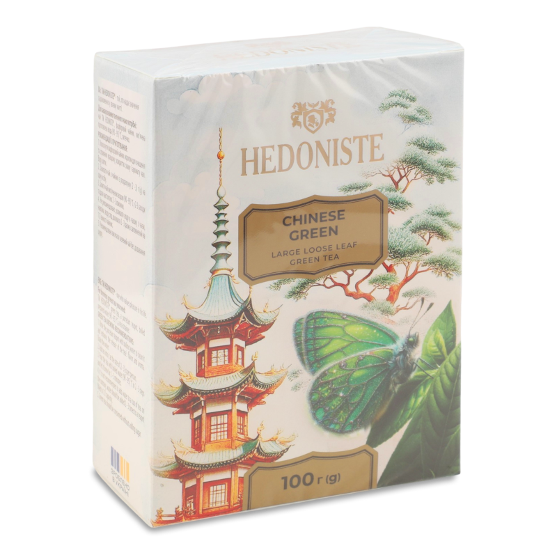 Чай Chinese green зелений байховий крупнолистовий 100г Hedoniste