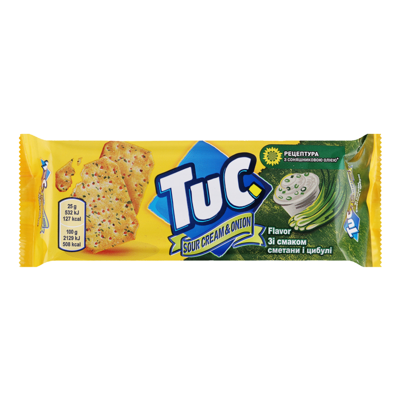 Крекер солоний сметана-цибуля Tuc 100г Tuc 7622210076076: купить в ...