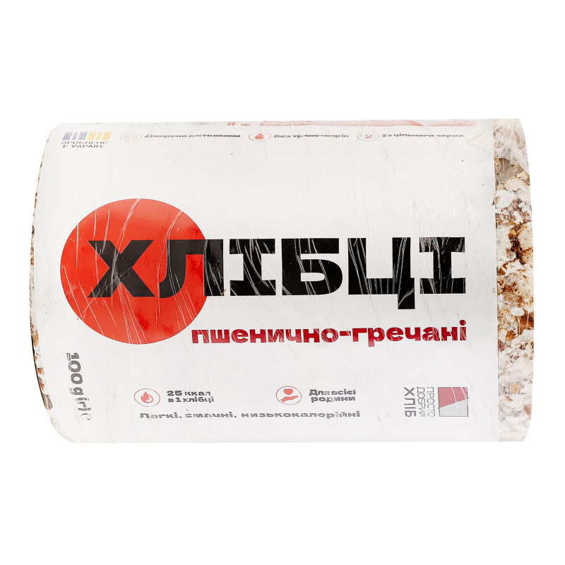 Хлібці пшенично-гречані Просто добрий хліб м/у