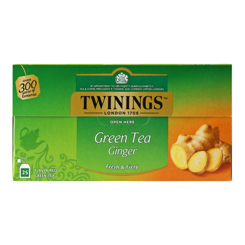 Чай зеленый с имбирем Twinings к/у 25x1.6г Twinings(70177175221