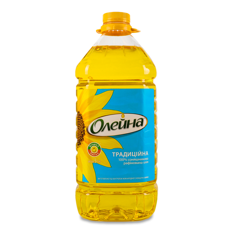 Олія соняшникова Традиційна рафінована 5л Олейна