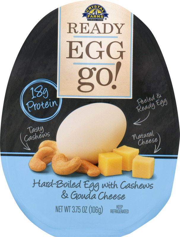 Crystal Farms Ready Egg Go! HardBoiled Egg With Cashews & Gouda Cheese