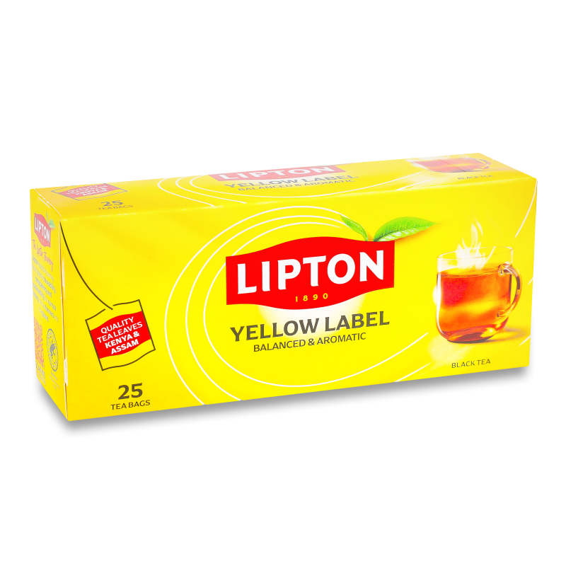 Чай Єлоу Лейбл чорний 25*2г Ліптон