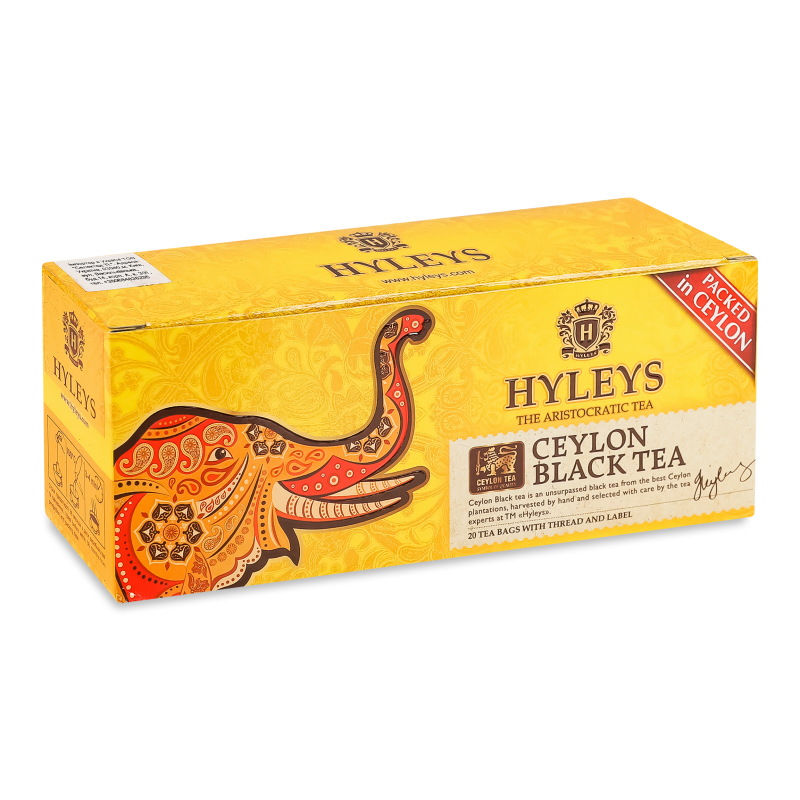 Чай Цейлонський чорний дрібний 20*1,5г Hyleys