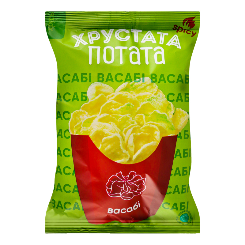 Снеки фігурні Васабі Хрустата Потата м/у
