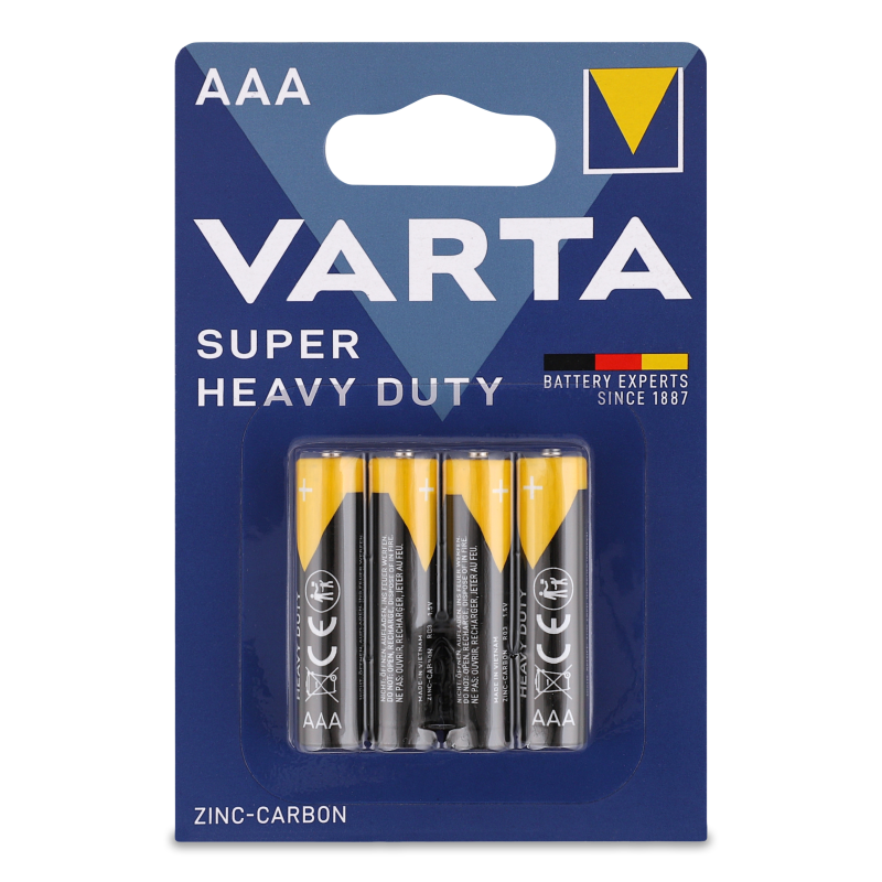 Елемент живлення Superlife AAA сольовий 4шт блістер Varta