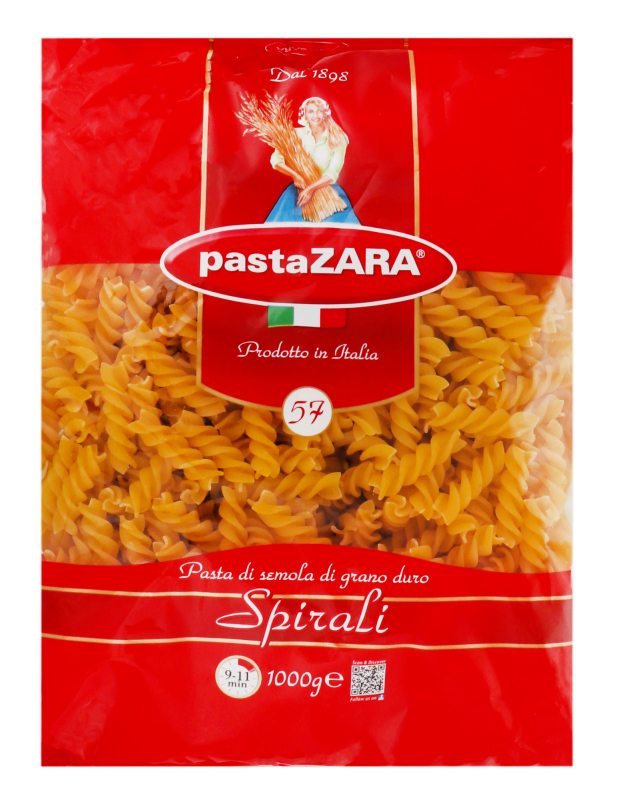 Вироби макаронні Spirali №57 Pasta Zara м/у