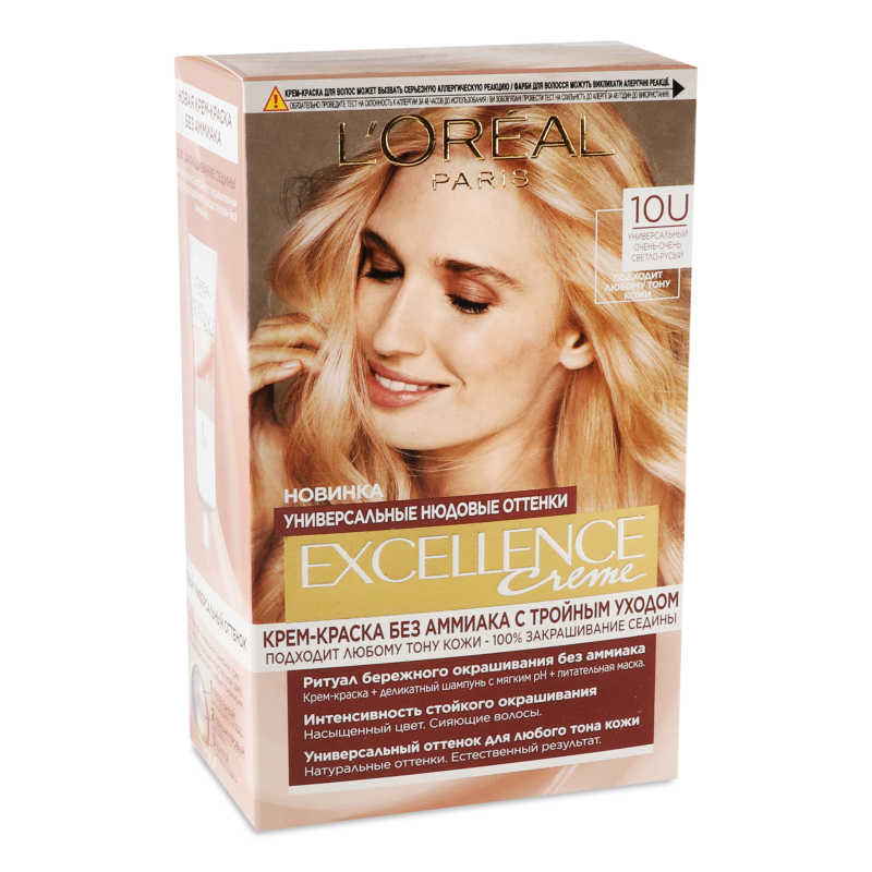 Крем-фарба д/волосся Excellence Creme 10U дуже-дуже світло-русявий L’Oreal