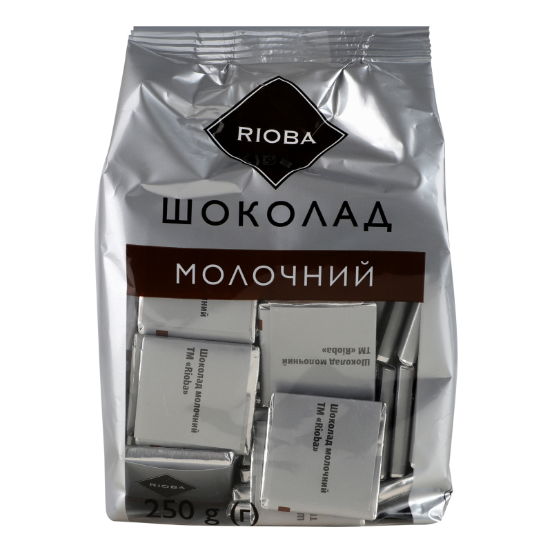 Шоколад молочный Rioba м/у 250г Rioba(4820086637312): купить в интернет ...