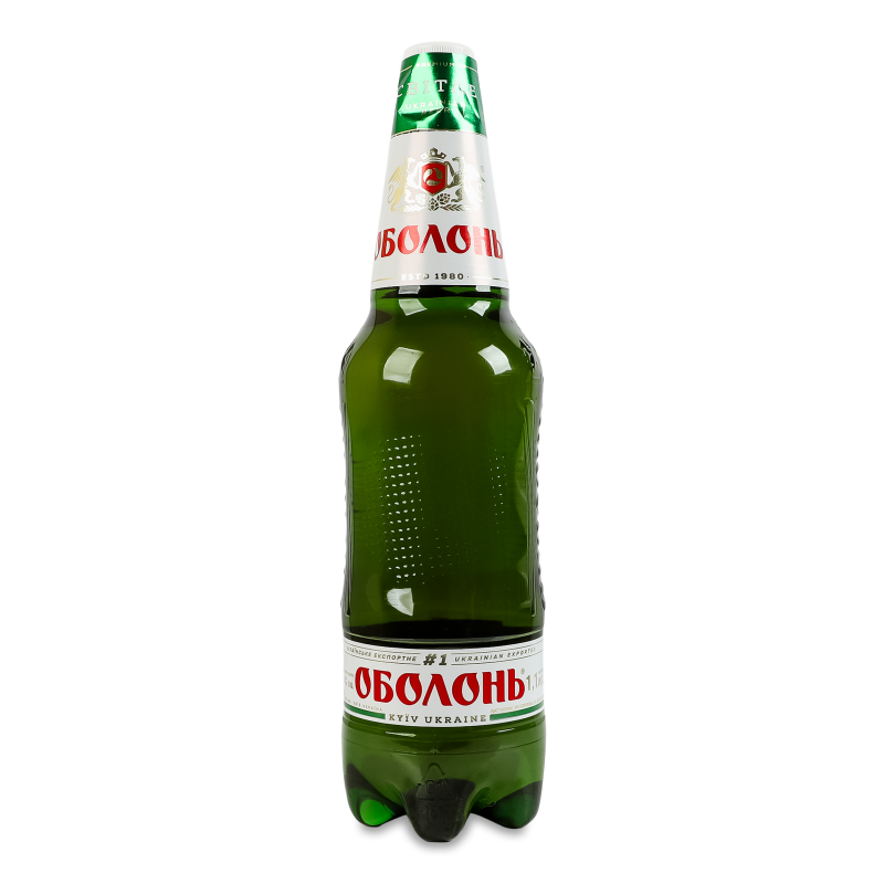 Пиво Світле 4,5% 1,1л пет Оболонь