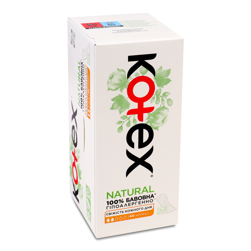 Прокладки щоденні Нейчерал нормал 40шт Котекс