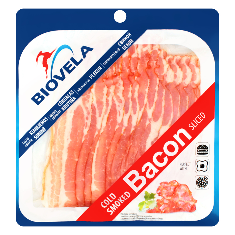 Бекон biovela свиной с/к нар.200г (4770118404521)