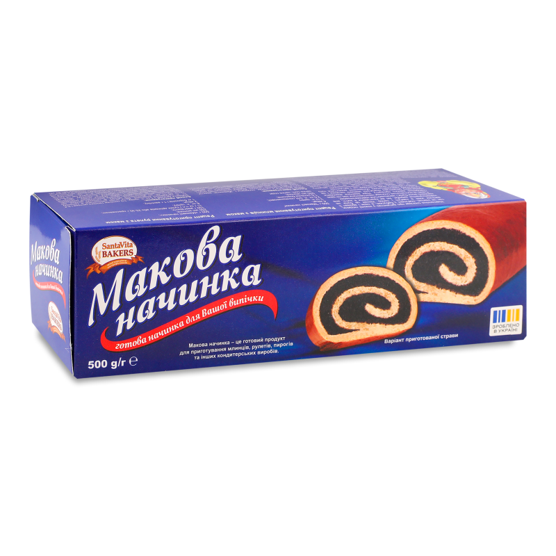 Начинка макова Бейкерс 500г Санта Віта