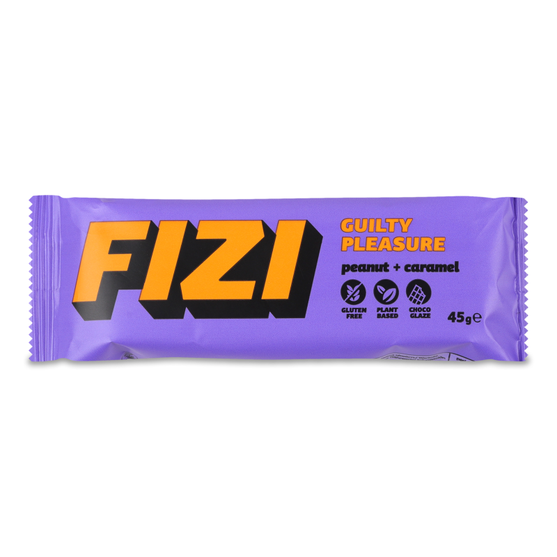 Батончик Арахіс+карамель в шоколадній глазурі 45г Fizi