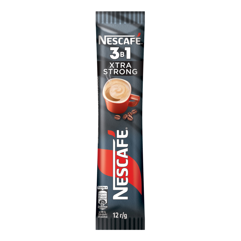 Напиток кофейный растворимый 3в1 Xtra strong Nescafe м/у 12г