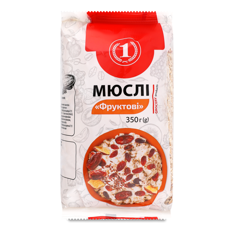 Мюслі Фруктові 350г ТМ “1”