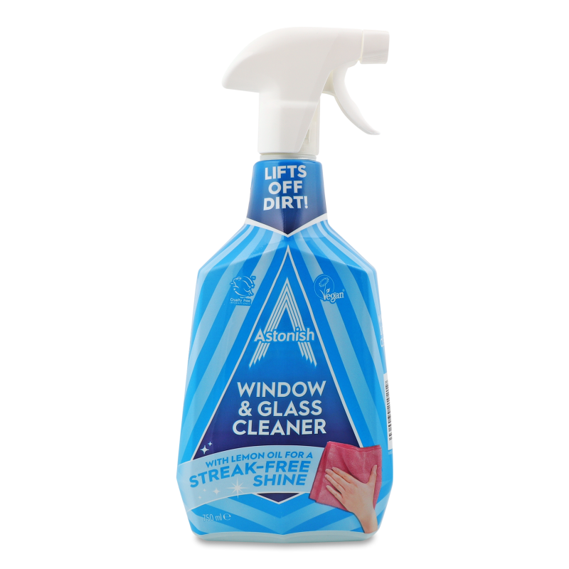 Засіб д/миття вікон та скла 750мл з розпилювачем Astonish