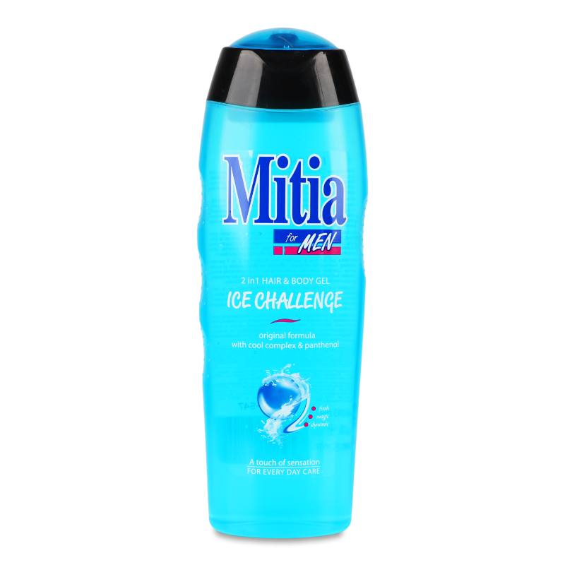 Гель д/душу та шампунь Айс Челендж д/чоловіків 400мл Мітія