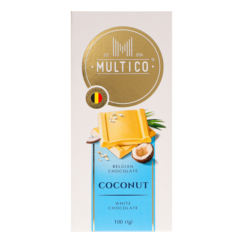 Шоколад білий Coconut Multico к/у