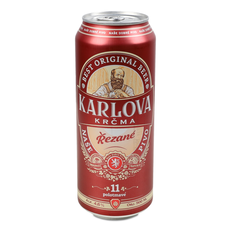 Пиво різане 4,6% 0,5л ж/б Karlova Krcma