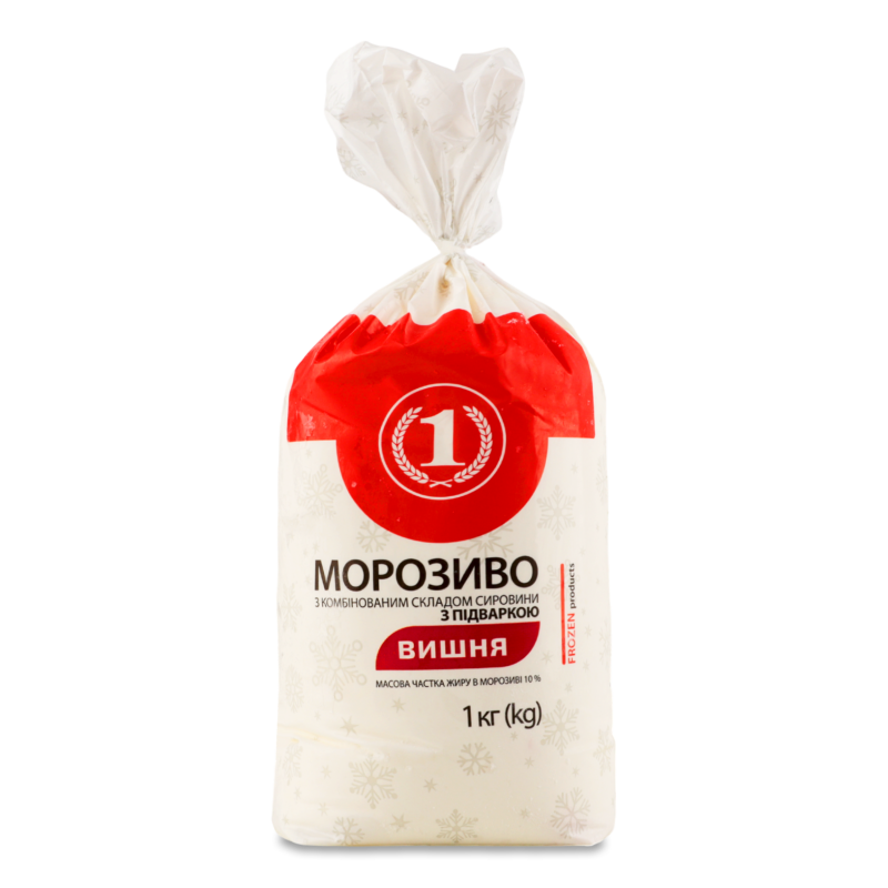 Морозиво з вишневим наповнювачем 1000г п/е ТМ “1”