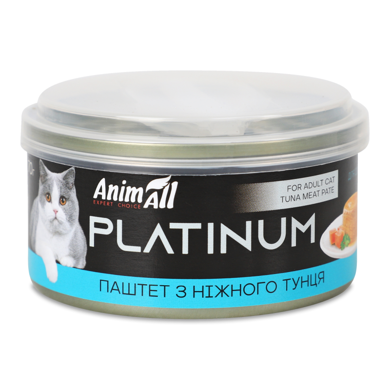Корм д/котів Platinum Ніжний паштет з тунця 70г ж/б AnimAll