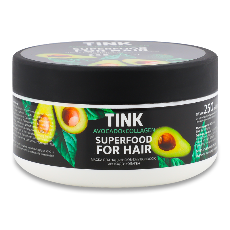 Маска д/волосся Авокадо-Колаген д/надання об”єму 250мл Тінк