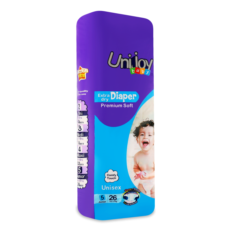 Підгузки Premium Soft XL 14-17кг 26шт Uni Joy