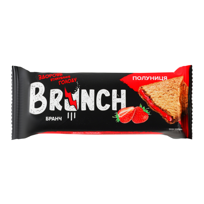 その他 DAC Breakfast Buddies Снеки мультизлакові Садова полуниця Сендвіч Brunch м/у 56г Brunch