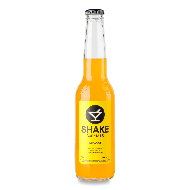 Напій слабоалкогольний Mimosa сильногазований 7% 0,33л скло Shake