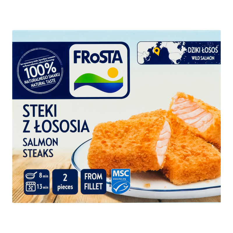 Стейки глубокой заморозки из лосося Frosta к/у 200г Frosta ...