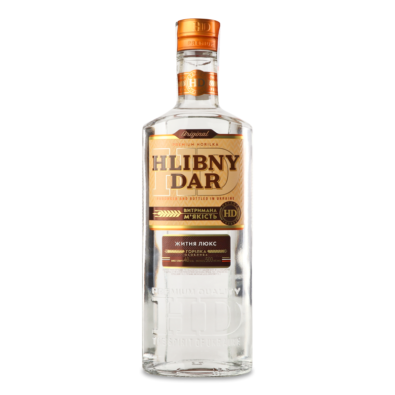 Горілка Житня люкс 40% 0,5л Hlibny Dar