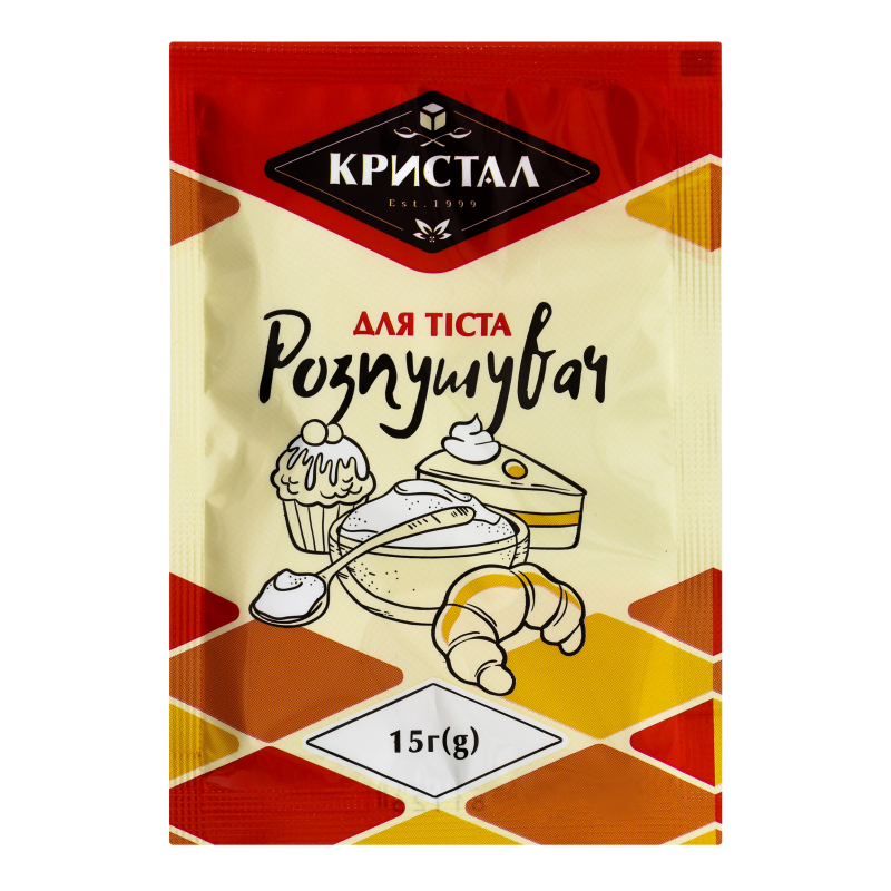 Разрыхлитель для теста Кристал м/у 15г Кристал(14820146981123): купить ...