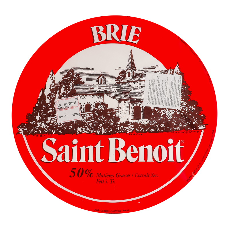Сир 50% м'який Брі Saint Benoit кг