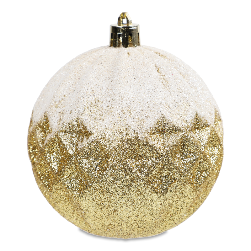Куля новорічна пластик 8см LH48-3059