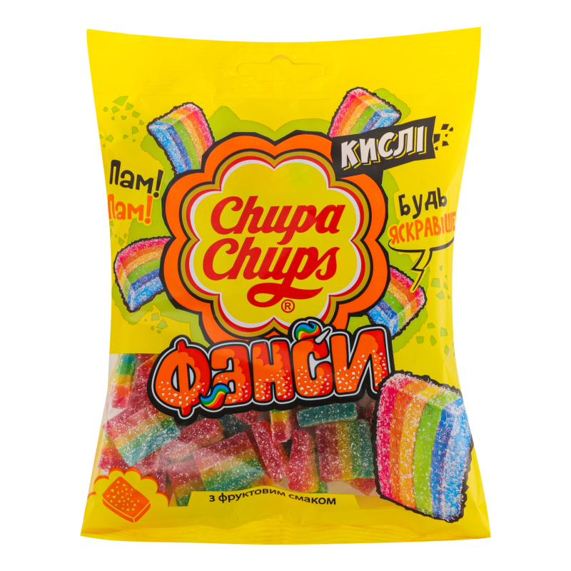 Мармелад экструдированный с фруктовым вкусом Фансы Сhupa Chups м/у 150г ...