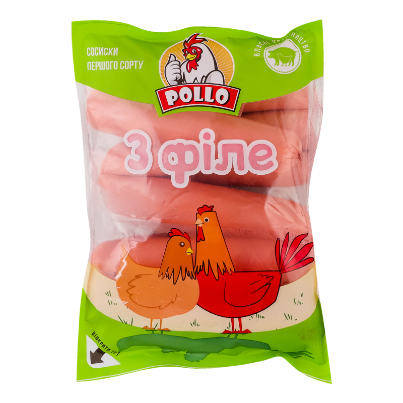 Сосиски З філе Pollo 1с кг