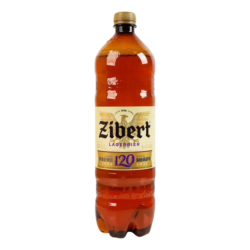 Пиво 1.15л 4.4% світле пастеризоване Lagerbier Zibert п/пл Zibert