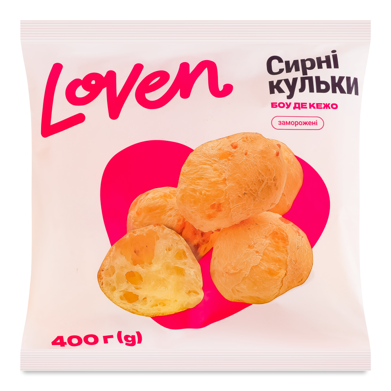 Кульки сирні Боу Де Кежо заморожені 400г Loven
