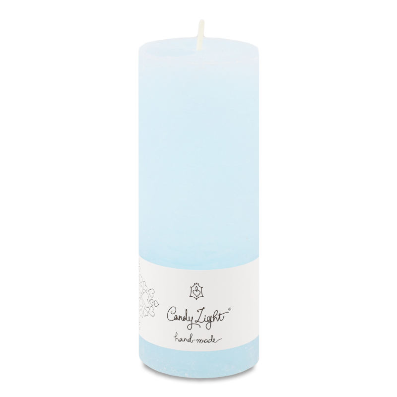 Свічка Циліндр небесно-блакитна С06*15/1-5.5 Candy Light