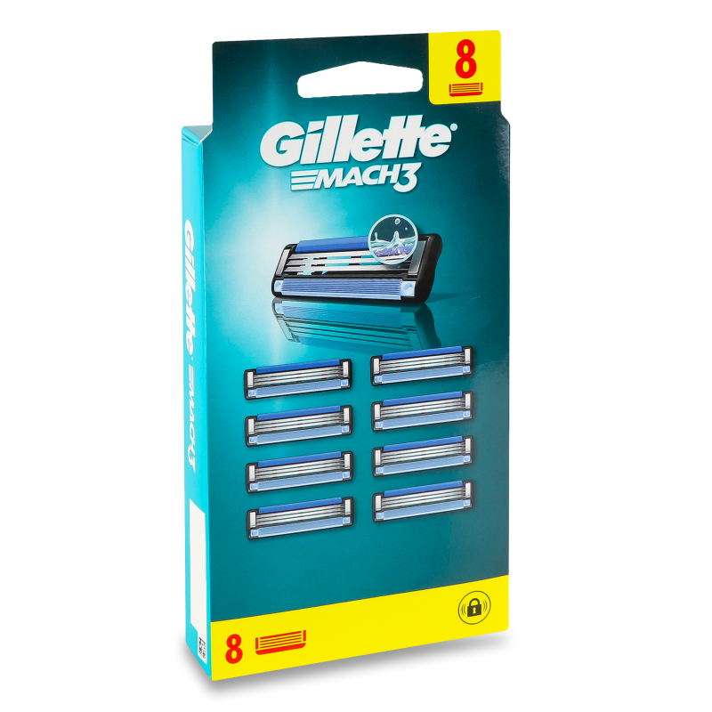 Картридж Мак3 8шт Джилет