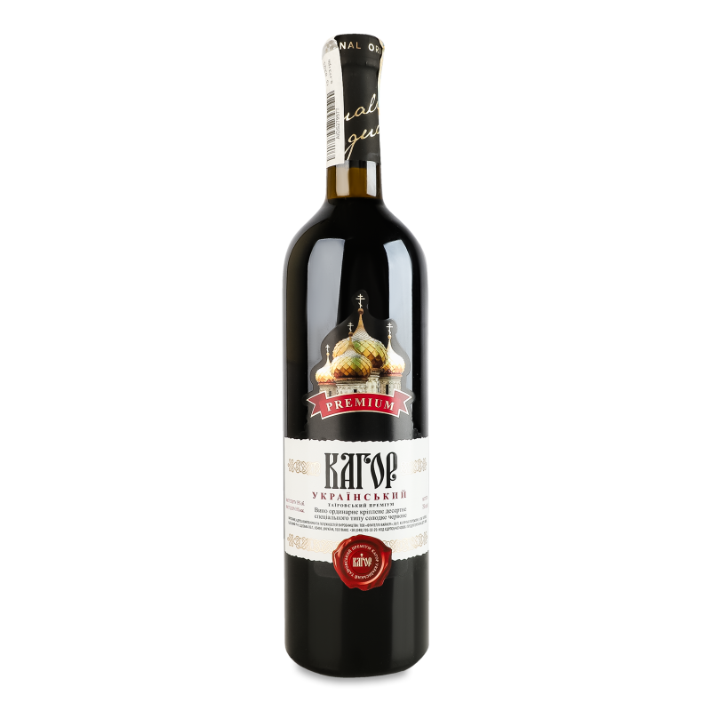 Вино Кагор Український Таїровський Преміум червоне солодке 16% 0,75л Таїрово