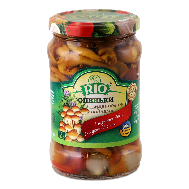 Опеньки мариновані з овочами 250г твіст/б Rio