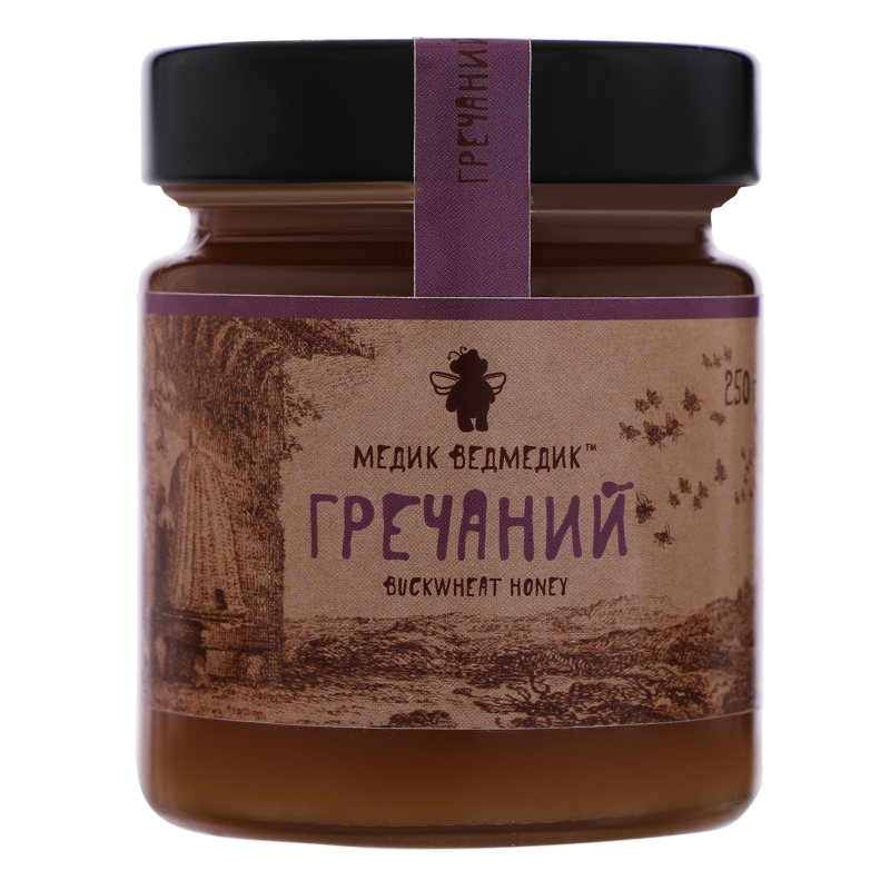 Мед гречневый Медик Ведмедик с/б 200г Медик Ведмедик(14820195680039 ...