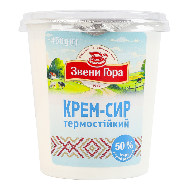 Крем-сыр 50% термостойкий Звени Гора ст 450г Звени Гора