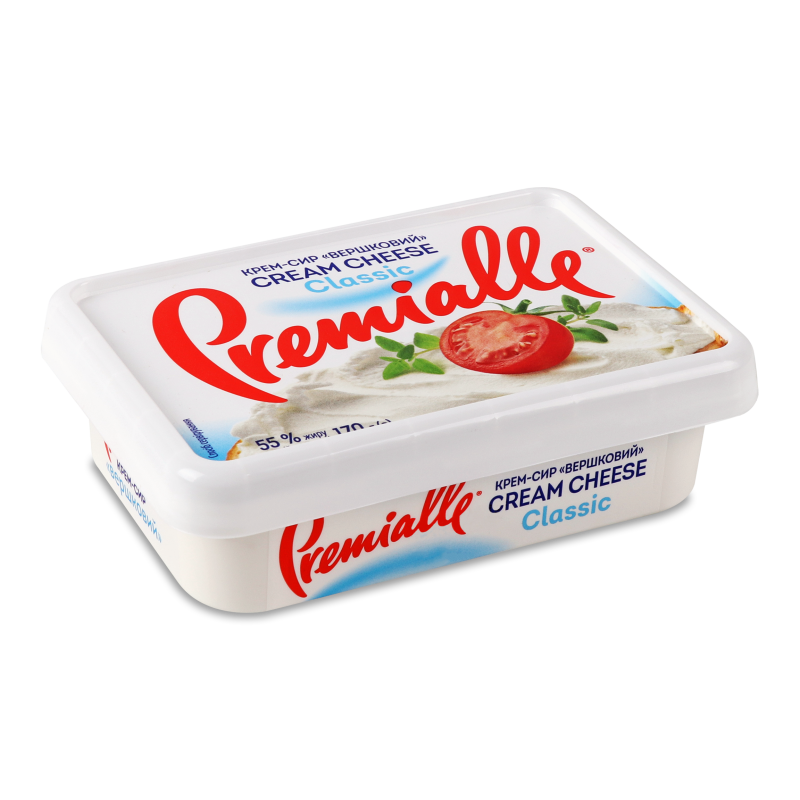 Крем-сир Вершковий 55% 170г ванночка Premialle