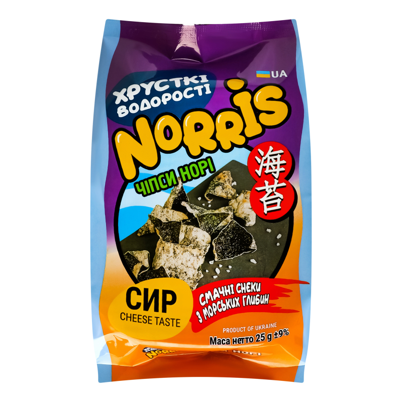 Чипсы нори с сыром Norris м/у 25г Norris(4820265550128): купить в ...