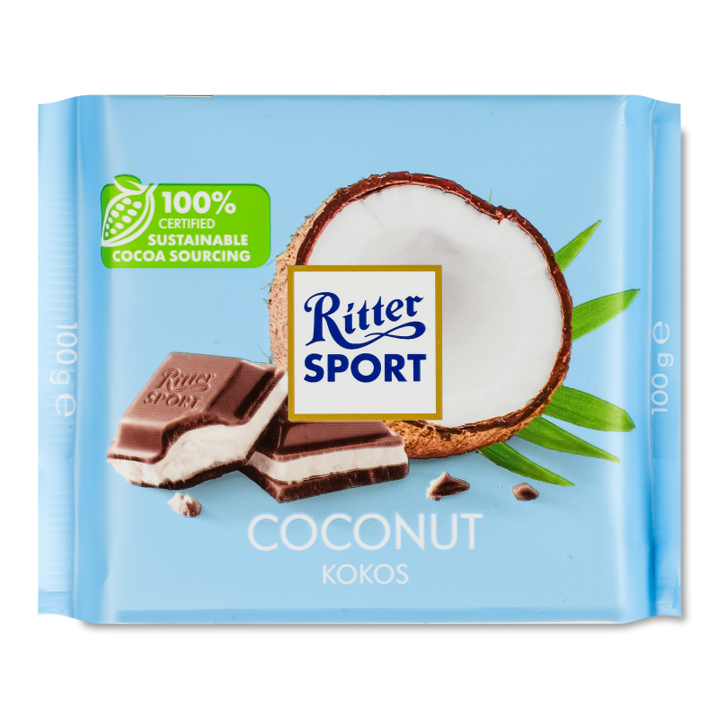Шоколад Kokos молочний 100г Ritter Sport