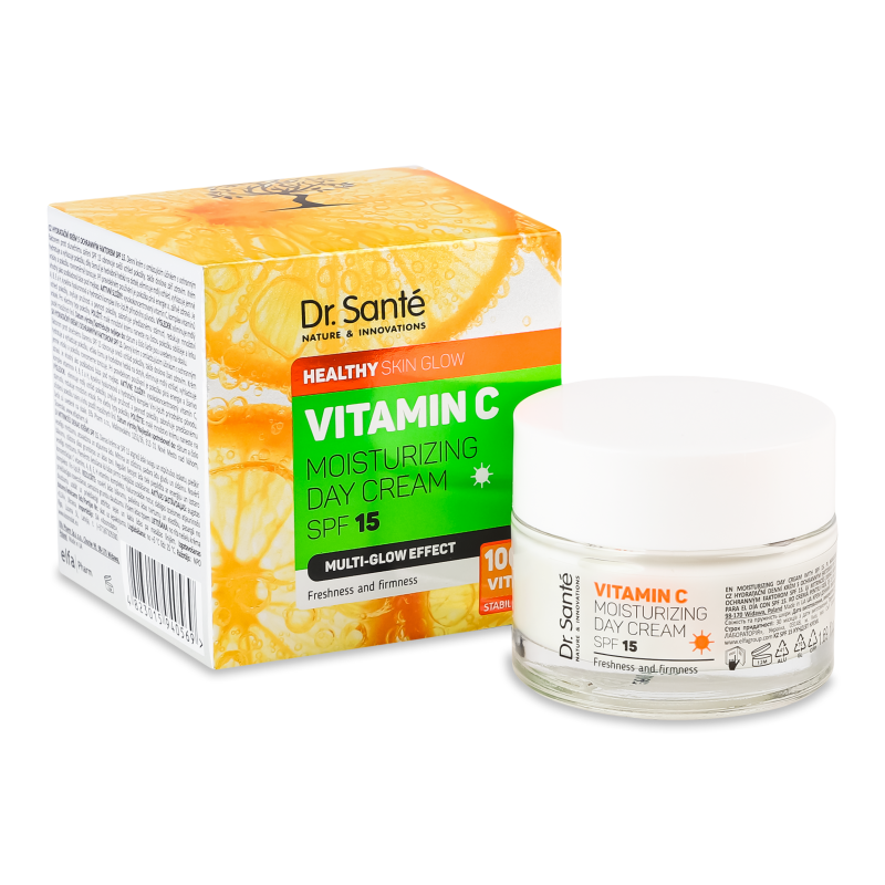 Крем д/обличчя Vitamin C омолоджуючий SPF15 денний 50мл Dr.Sante