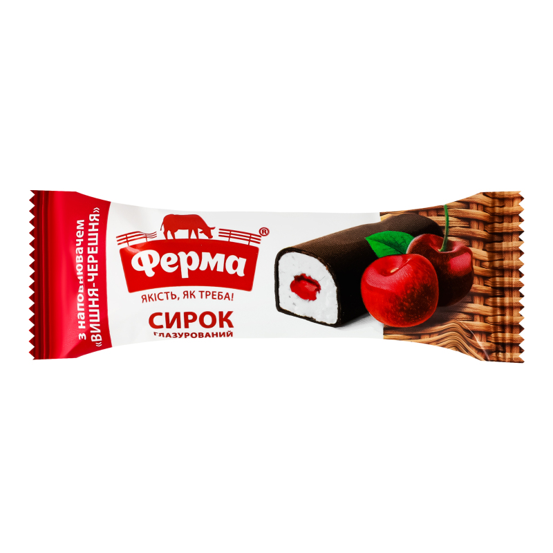 Сырок глазированный 23% Вишня-черешня Ферма м/у 36г Ферма(4820245524422 ...